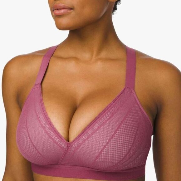 Lululemon Awake Lace Sports Bra Plum/ Smokey Blush - Picture 1 of 4